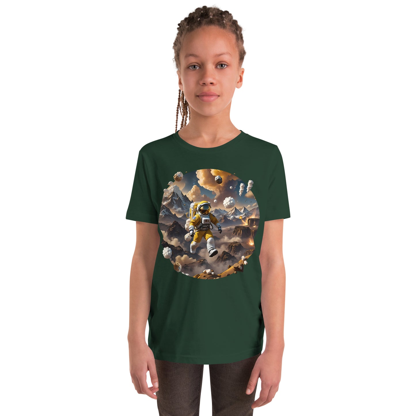 AI Smores Marshmallow Space Youth Short Sleeve T-Shirt