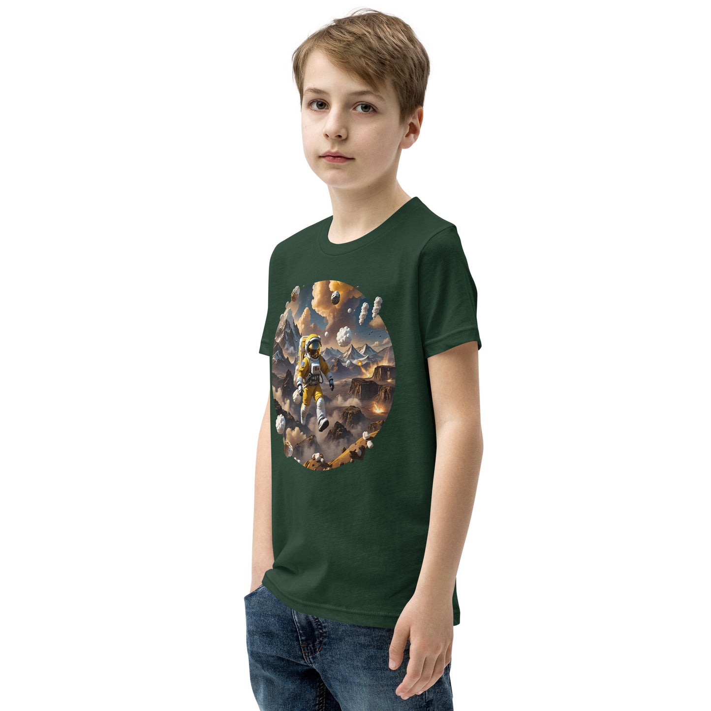 AI Smores Marshmallow Space Youth Short Sleeve T-Shirt