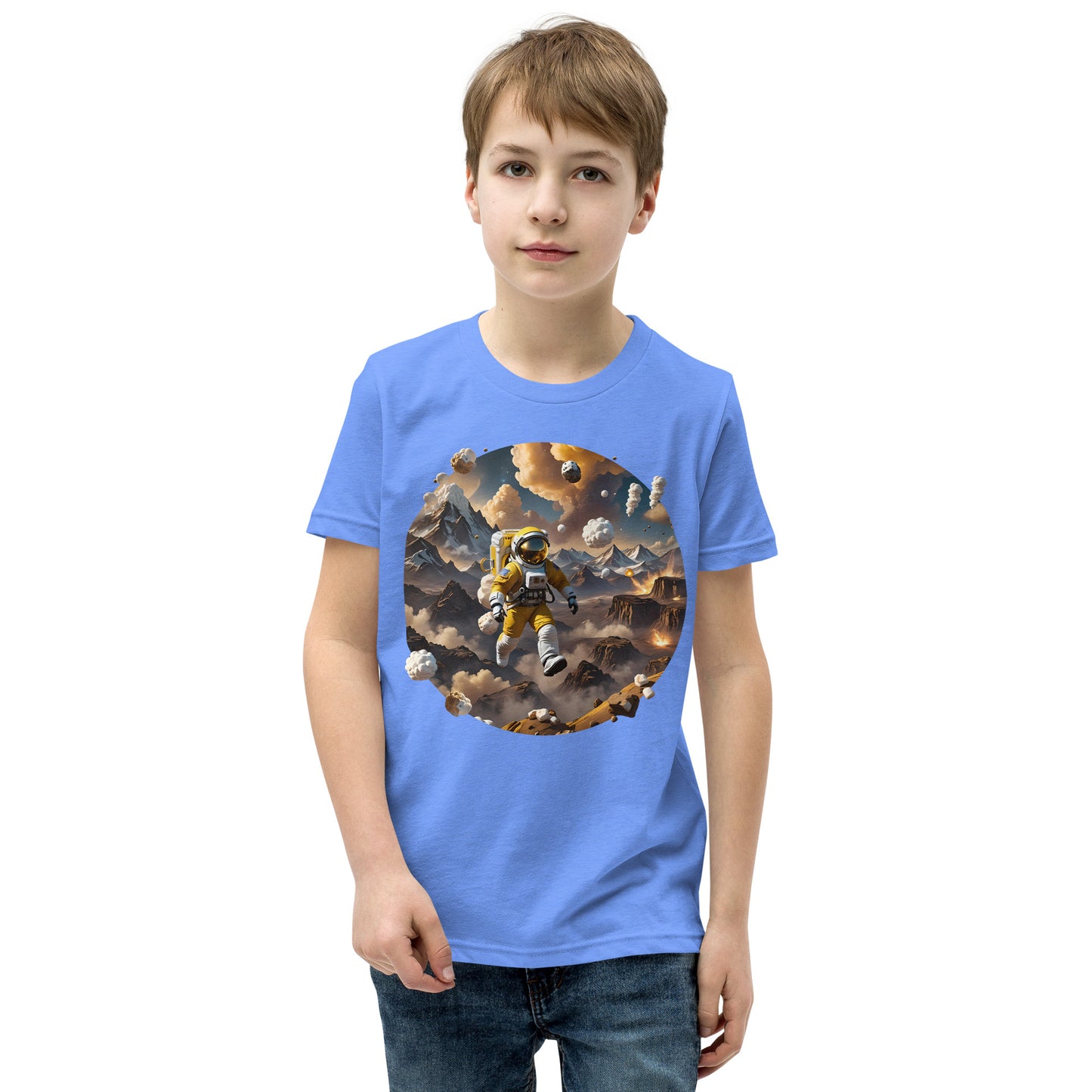 AI Smores Marshmallow Space Youth Short Sleeve T-Shirt