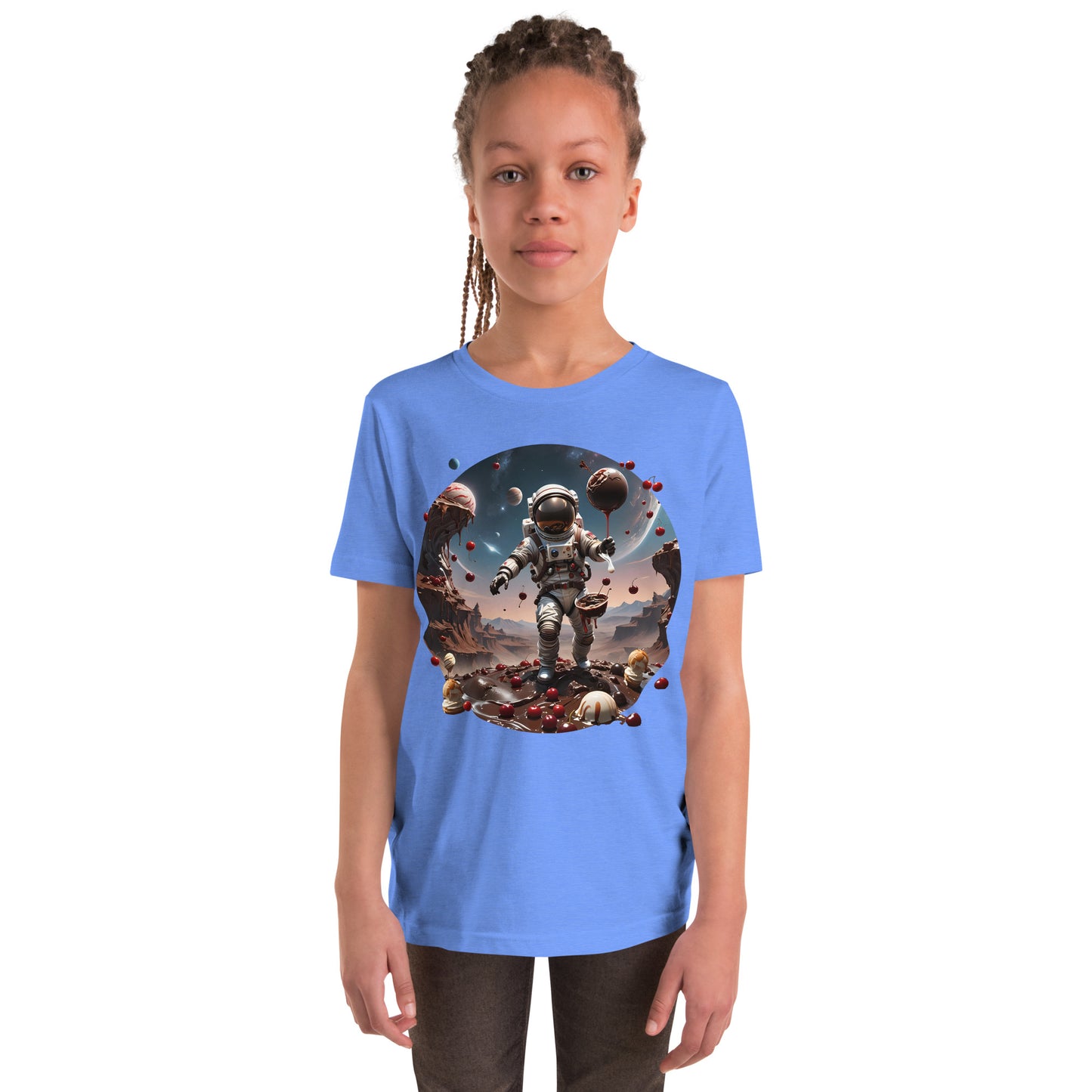 AI Chocolate Sundae Space Youth T-Shirt