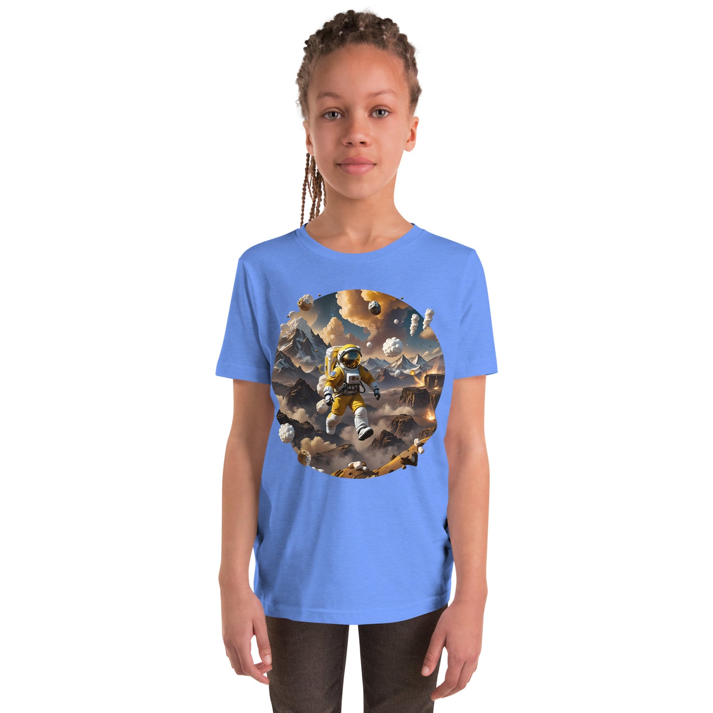 AI Smores Marshmallow Space Youth Short Sleeve T-Shirt