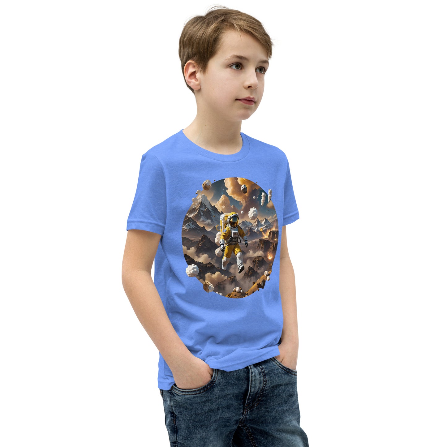 AI Smores Marshmallow Space Youth Short Sleeve T-Shirt