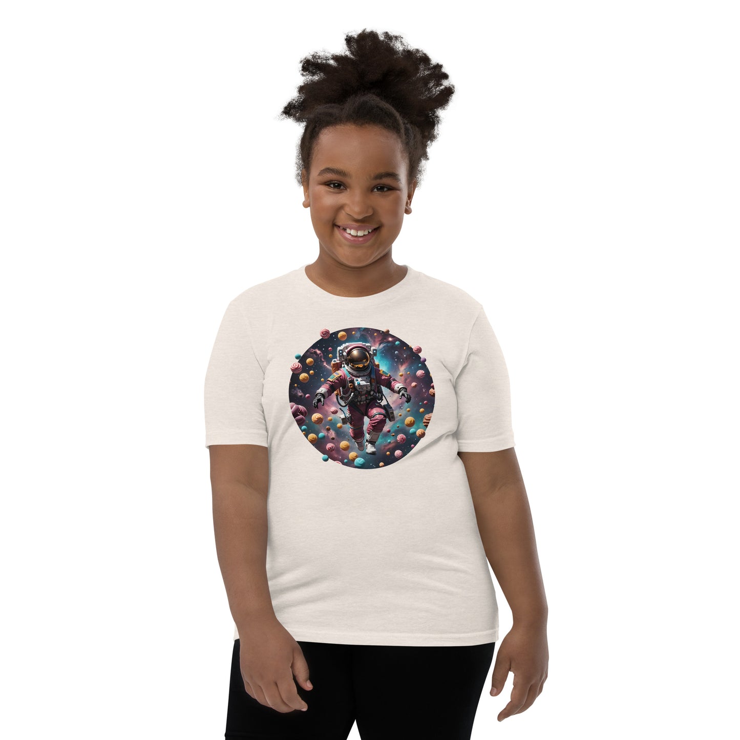 AI Freeze Dried Candy Space Youth Short Sleeve T-Shirt