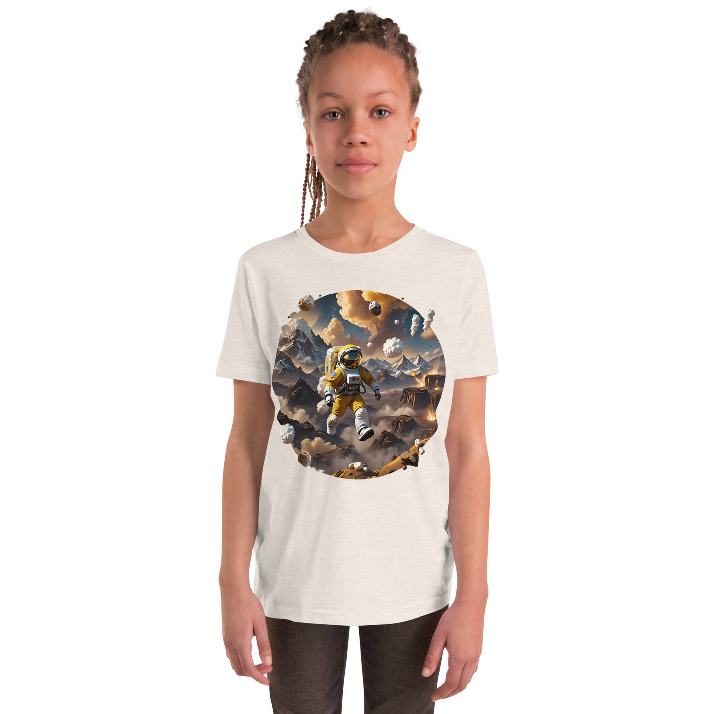 AI Smores Marshmallow Space Youth Short Sleeve T-Shirt