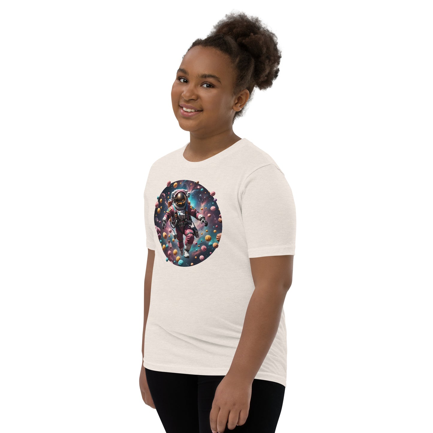 AI Freeze Dried Candy Space Youth Short Sleeve T-Shirt