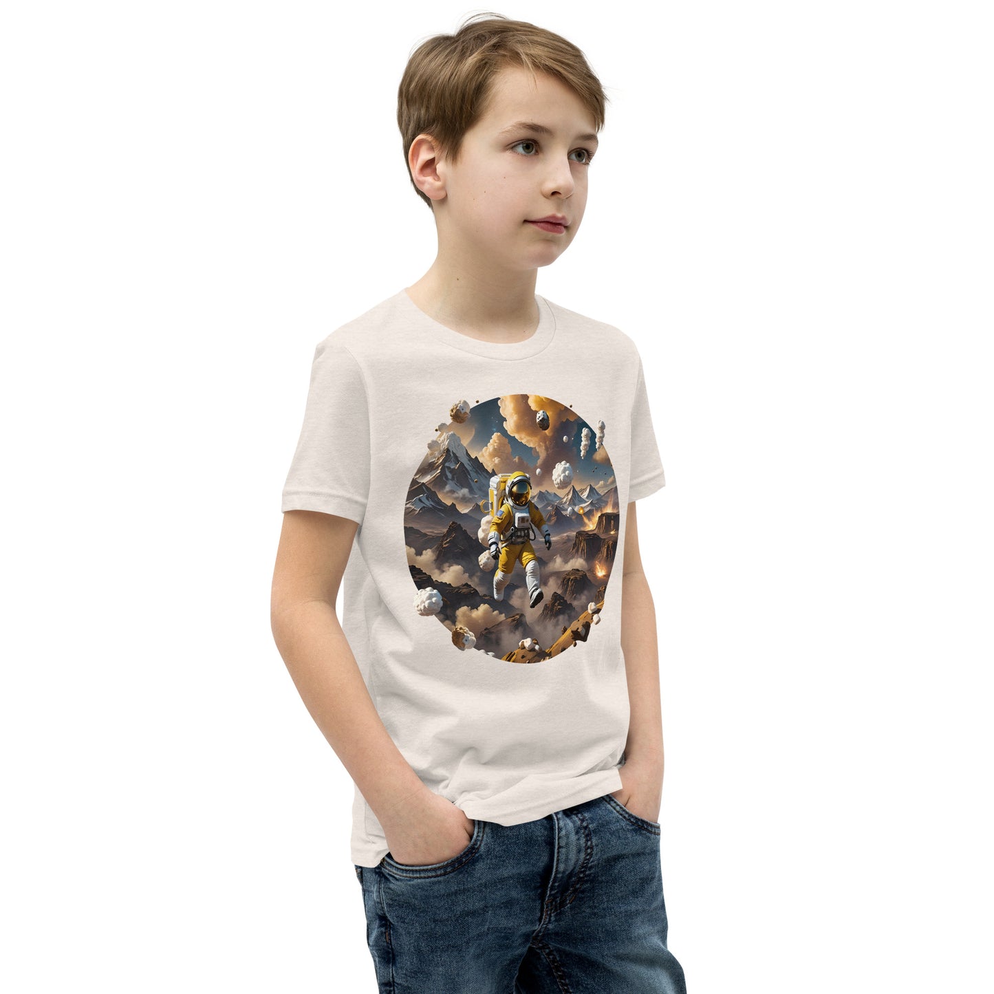 AI Smores Marshmallow Space Youth Short Sleeve T-Shirt