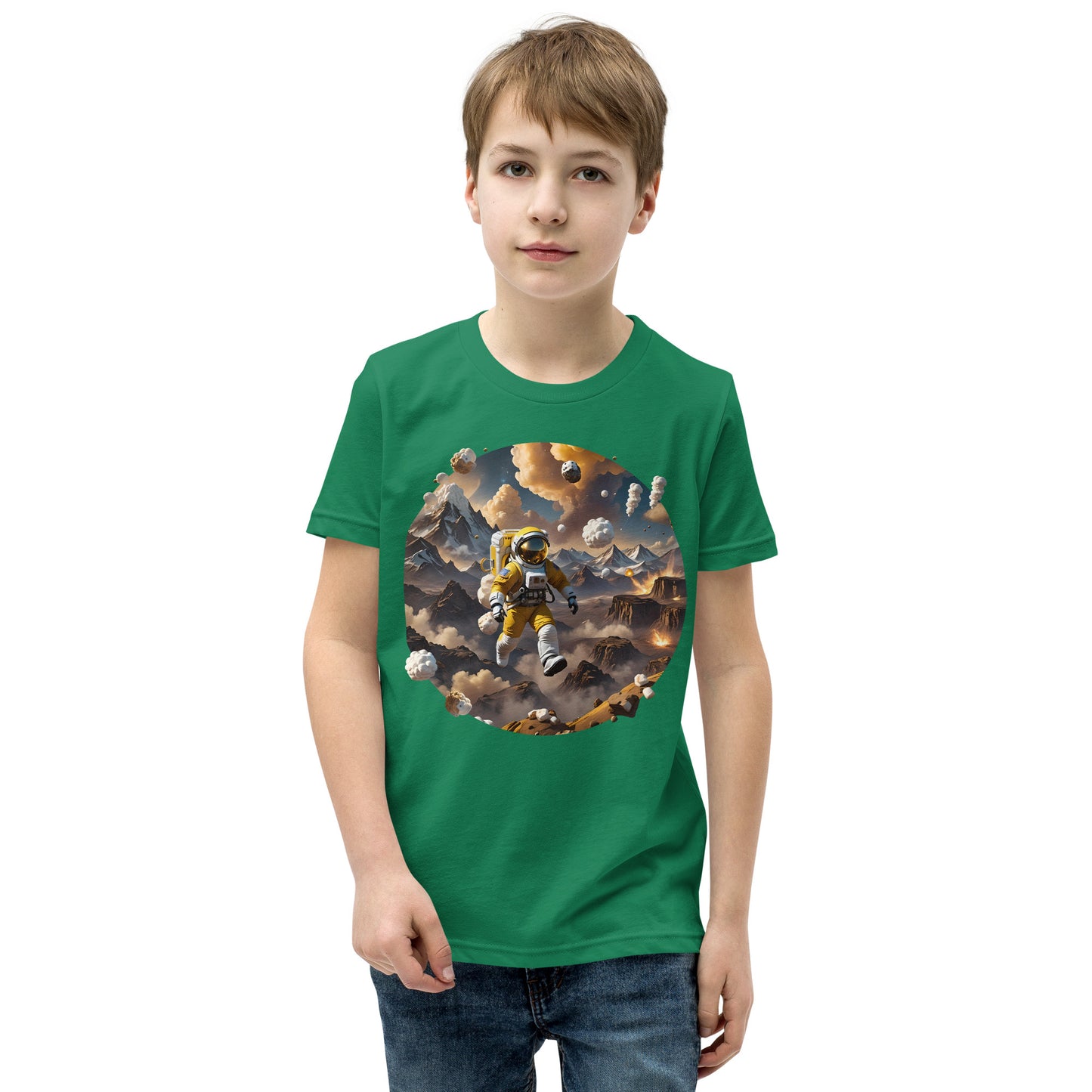 AI Smores Marshmallow Space Youth Short Sleeve T-Shirt