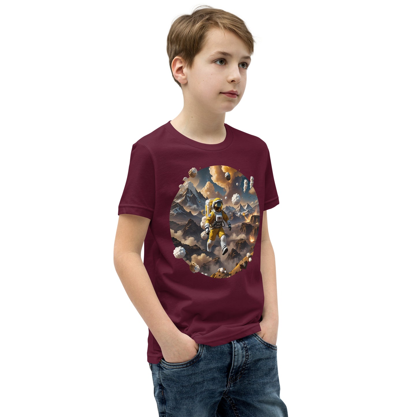 AI Smores Marshmallow Space Youth Short Sleeve T-Shirt