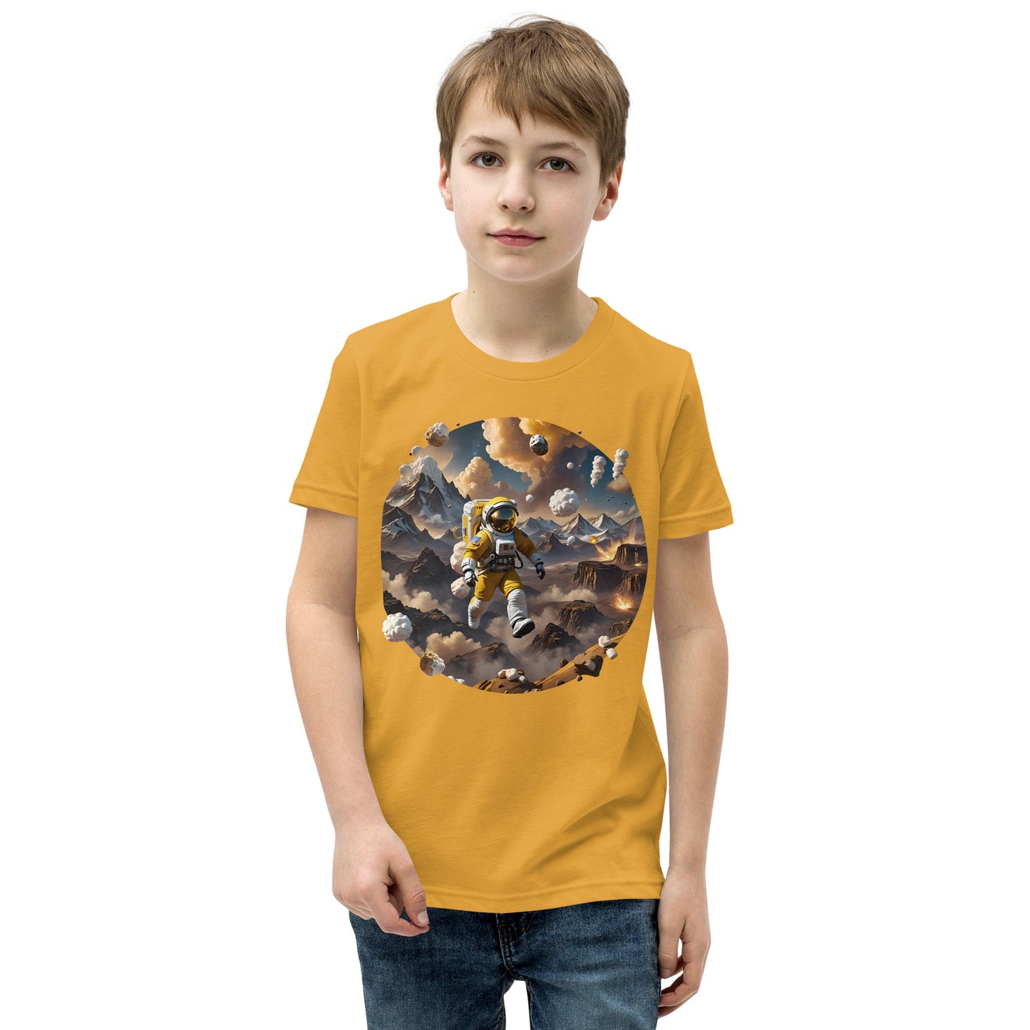 AI Smores Marshmallow Space Youth Short Sleeve T-Shirt