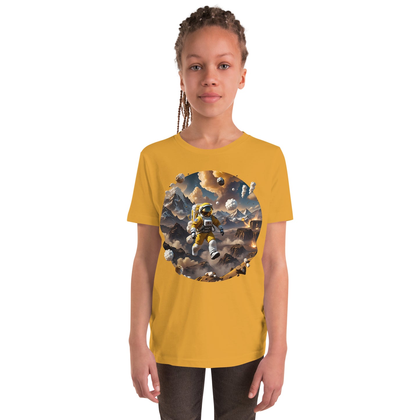 AI Smores Marshmallow Space Youth Short Sleeve T-Shirt