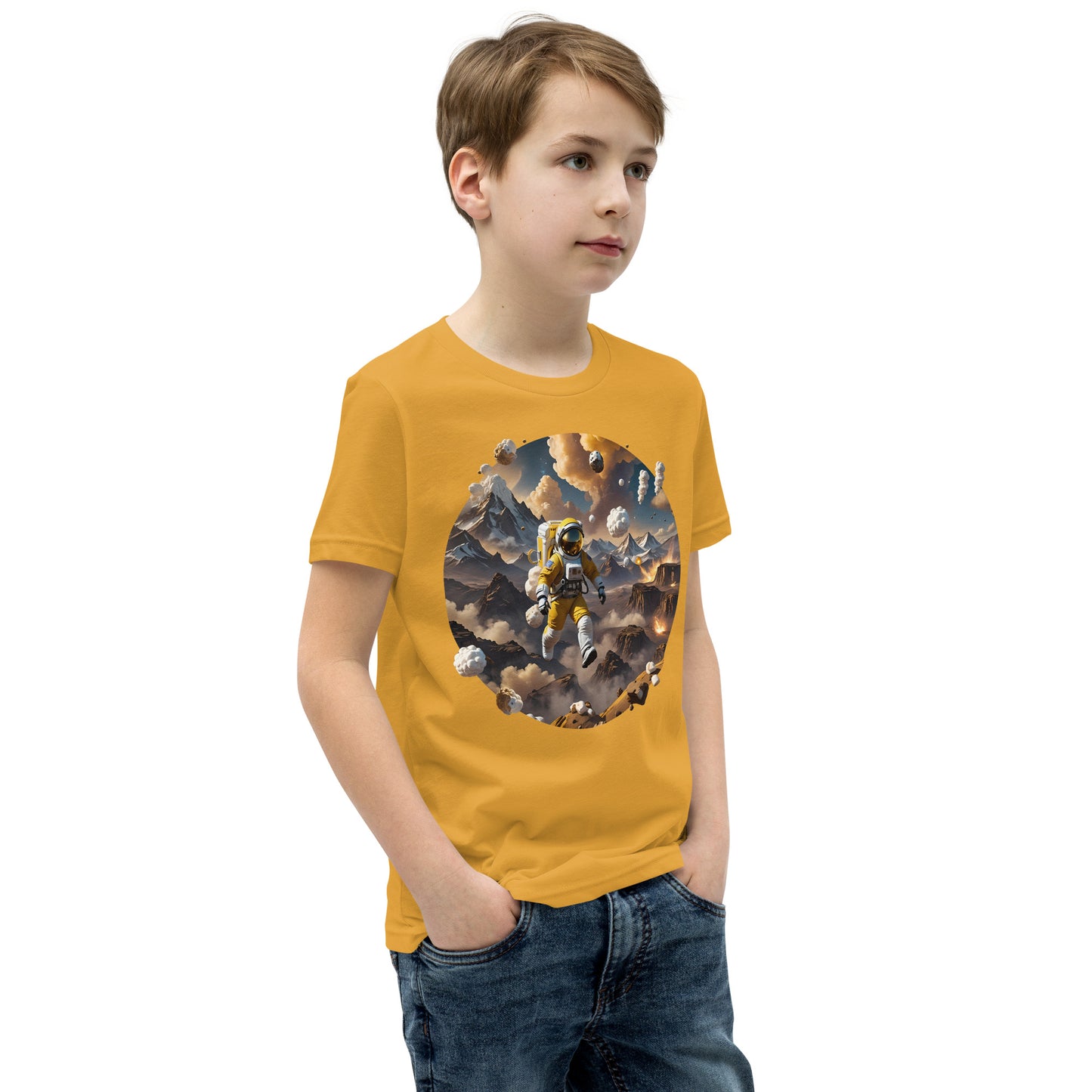 AI Smores Marshmallow Space Youth Short Sleeve T-Shirt