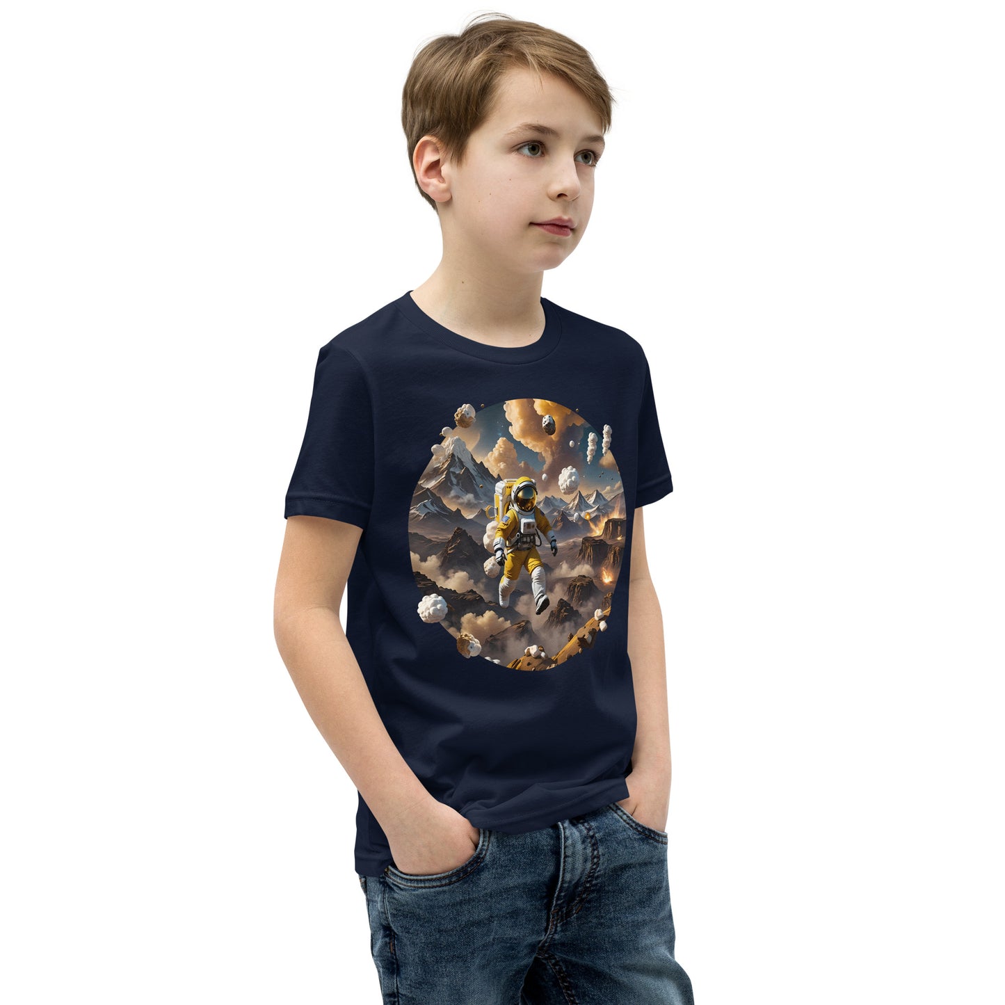 AI Smores Marshmallow Space Youth Short Sleeve T-Shirt