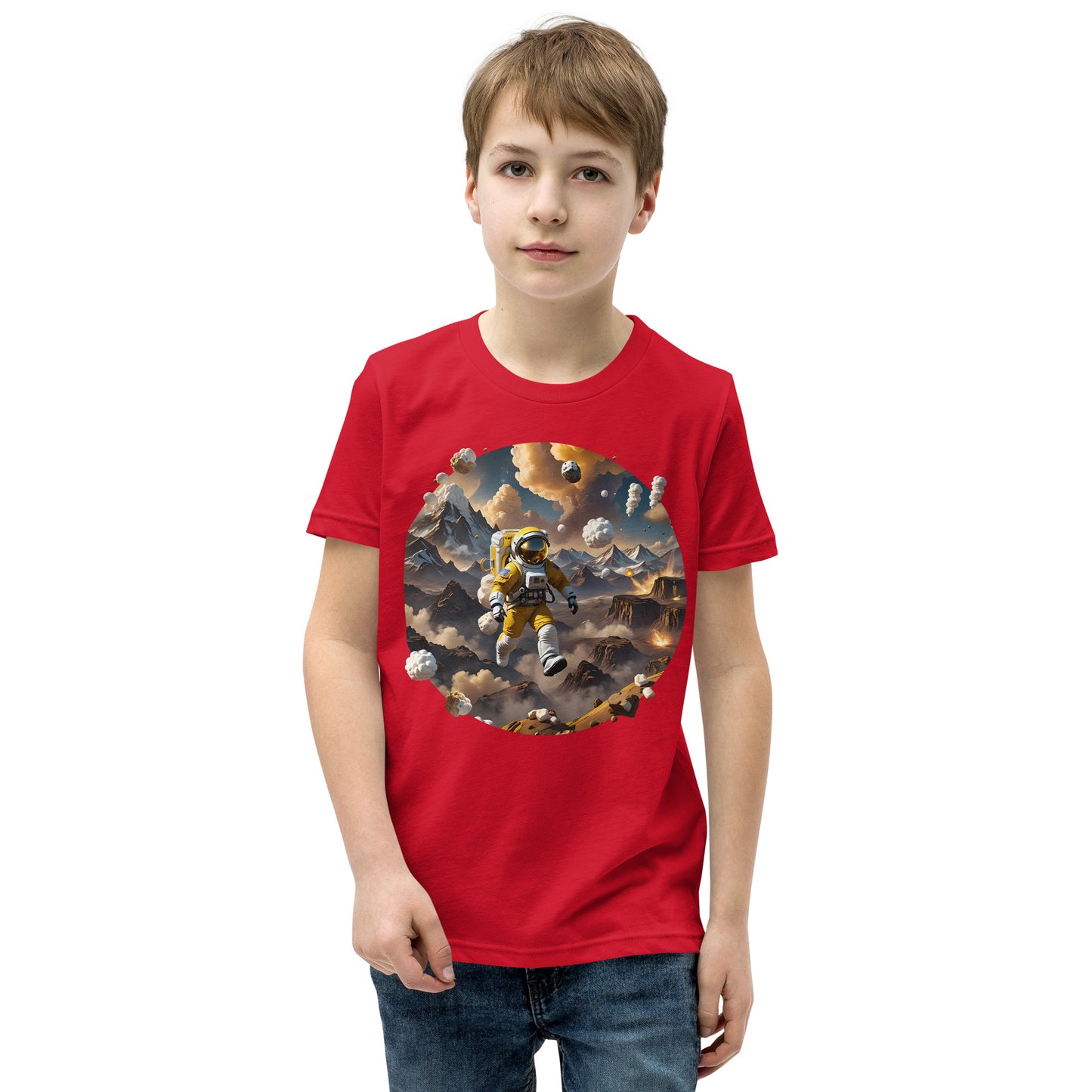 AI Smores Marshmallow Space Youth Short Sleeve T-Shirt