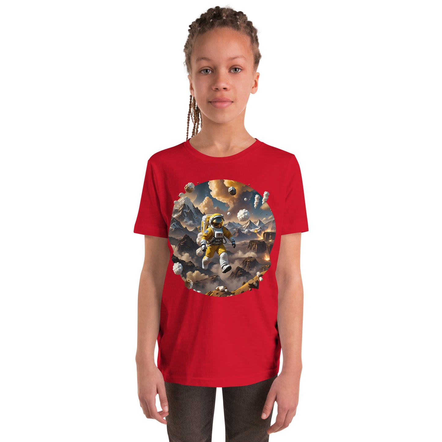 AI Smores Marshmallow Space Youth Short Sleeve T-Shirt