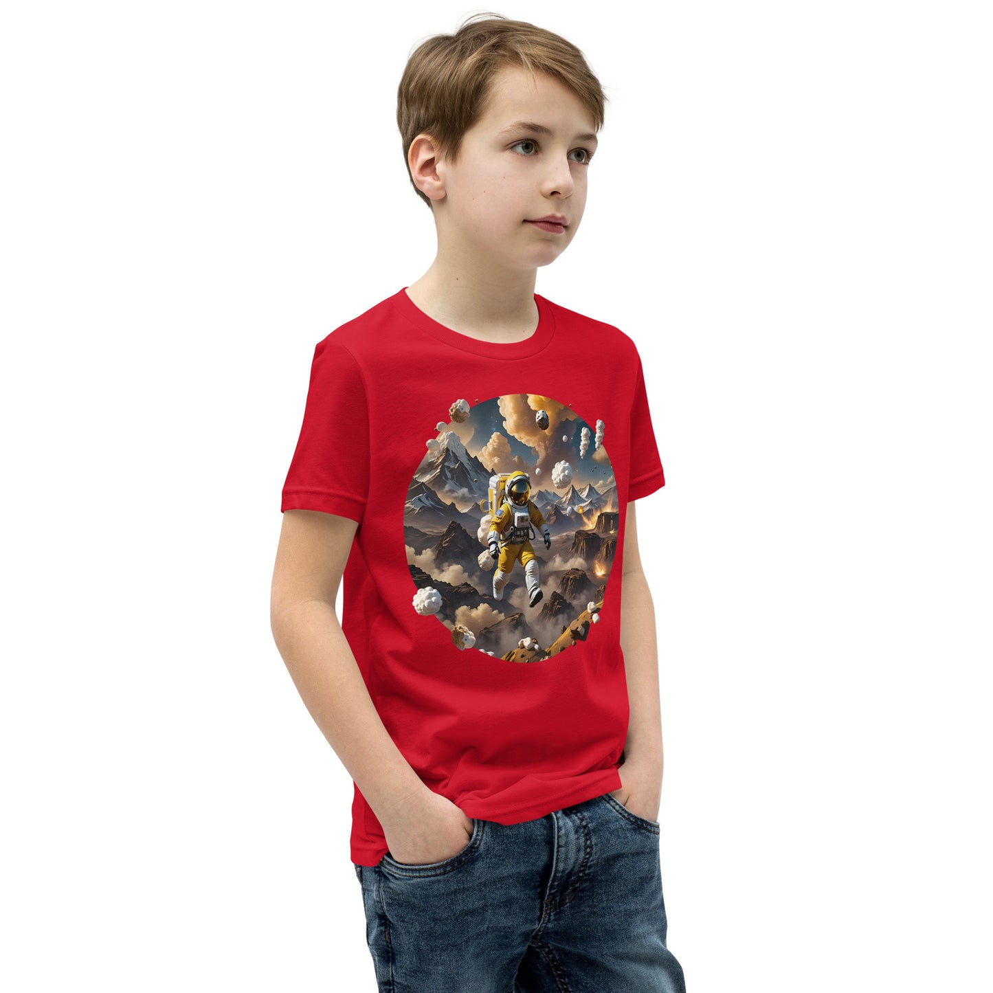 AI Smores Marshmallow Space Youth Short Sleeve T-Shirt