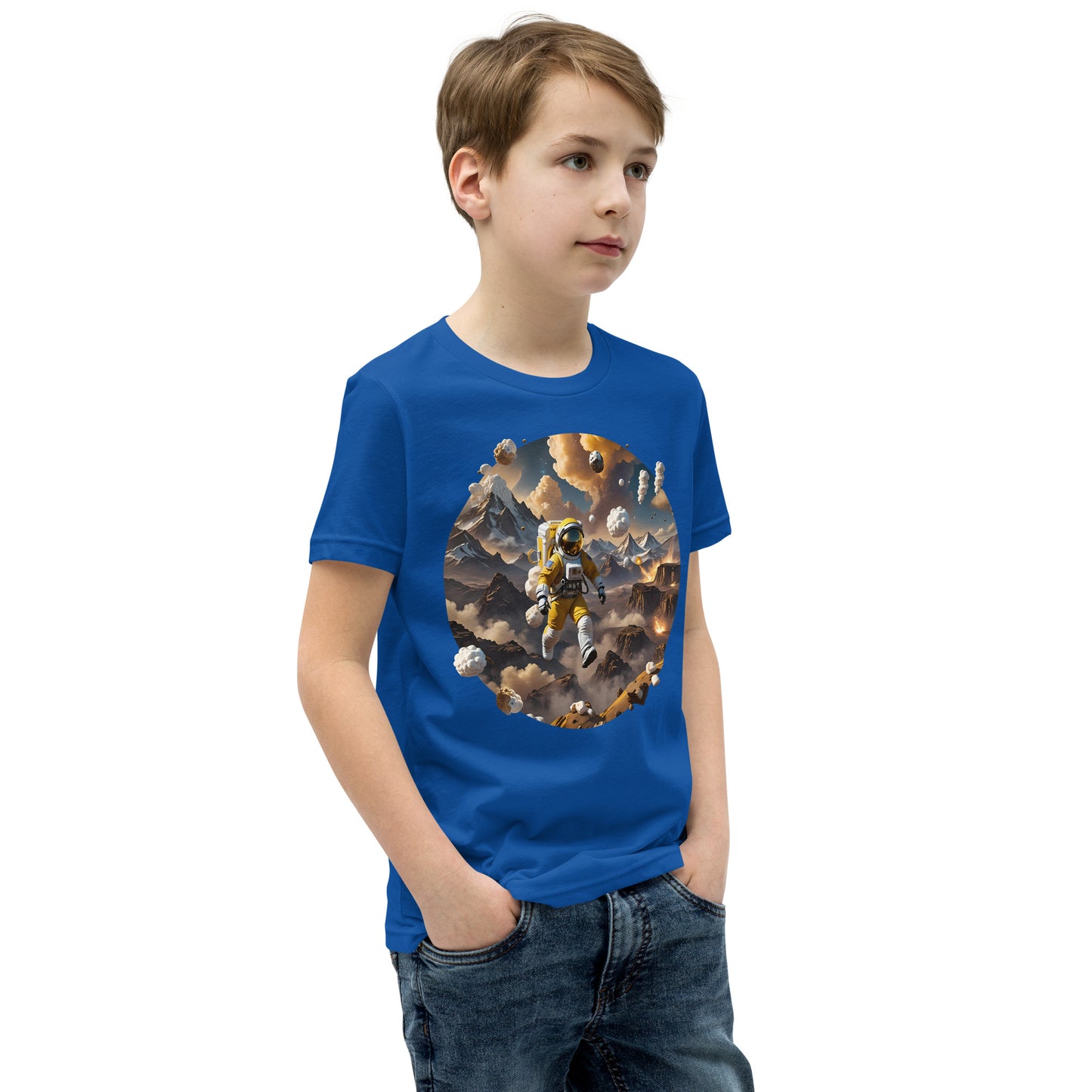 AI Smores Marshmallow Space Youth Short Sleeve T-Shirt